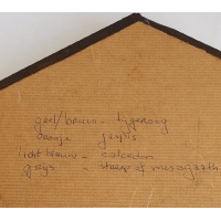 Wandversiering met halfedelstenen en/of edelstenen